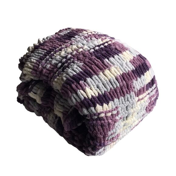 Handmade Ombre Knit Blanket Throw - Picture 4 of 16